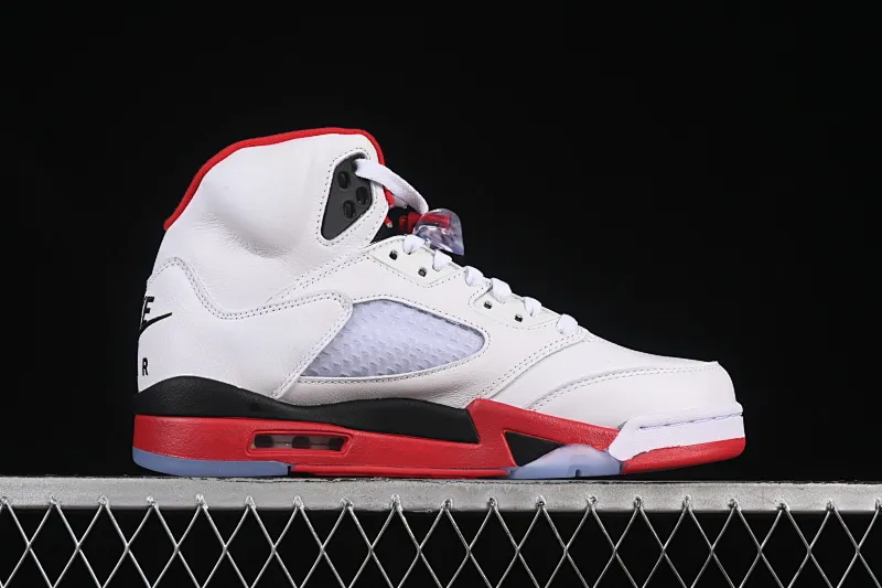 All categories Air Jordan Jordan series basketball shoes Air Jordan 5 Air Jordan 5 Retro "Fire Red Black Tongue" AJ5 Joe 5 Rukawa Maple Flame Red Basketball Shoes HQ7978-101